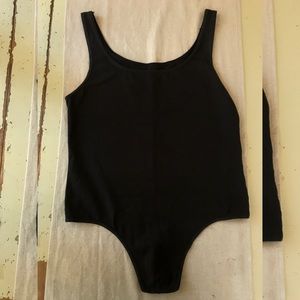 Men’s Black Bodysuit Leotard Size Large